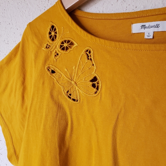 Madewell Butterfly Embroidered Boxy Tee - Picture 7 of 8